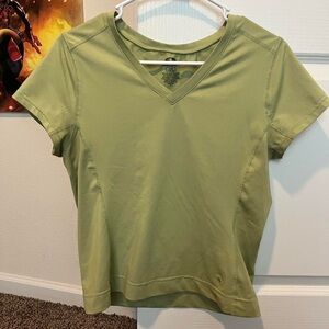 Athletic works v neck green athletic shirt
